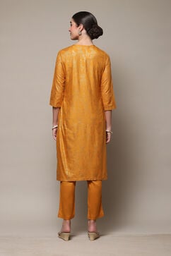 Ochre Rayon Flared 2 Piece Set image number 4