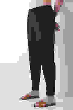 Blue Cotton Slim Pants image number 2