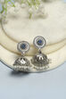 Navy Brass Jhumka image number 0