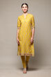 Black Cotton Straight Kurta Churidar Suit Set image number 0