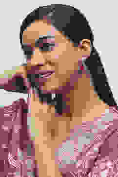 Red Brass Necklace Set image number 1