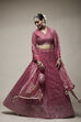 Pink Nylon Lehenga Set image number 0