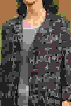 Sage Green Hand-Block Printed Straight Co-ord Set image number 1