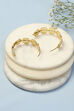 Gold Brass Earrings image number 2