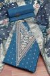Botle Green Tissue Chanderi Embroidered Unstitched Suit Set image number 0