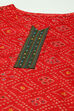Red Satin Unstitched Suit Set image number 2