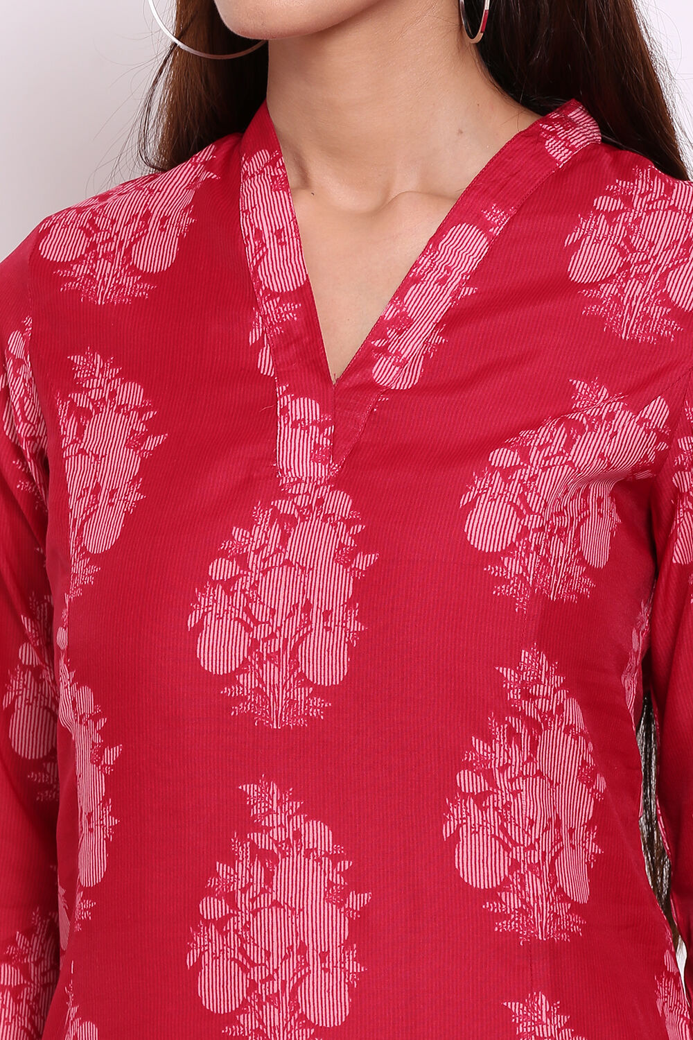 Pink Art Silk Kurta Pants Set image number 1