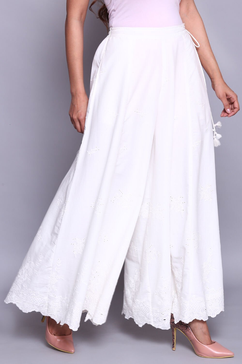 Plazo white new arrivals
