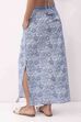 Blue Cotton Printed Regular Skirt image number 5