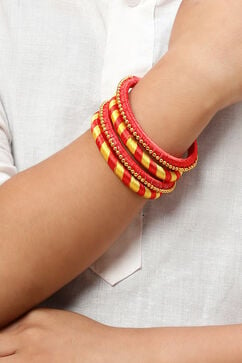 Yellow Red Kids Bangles image number 2