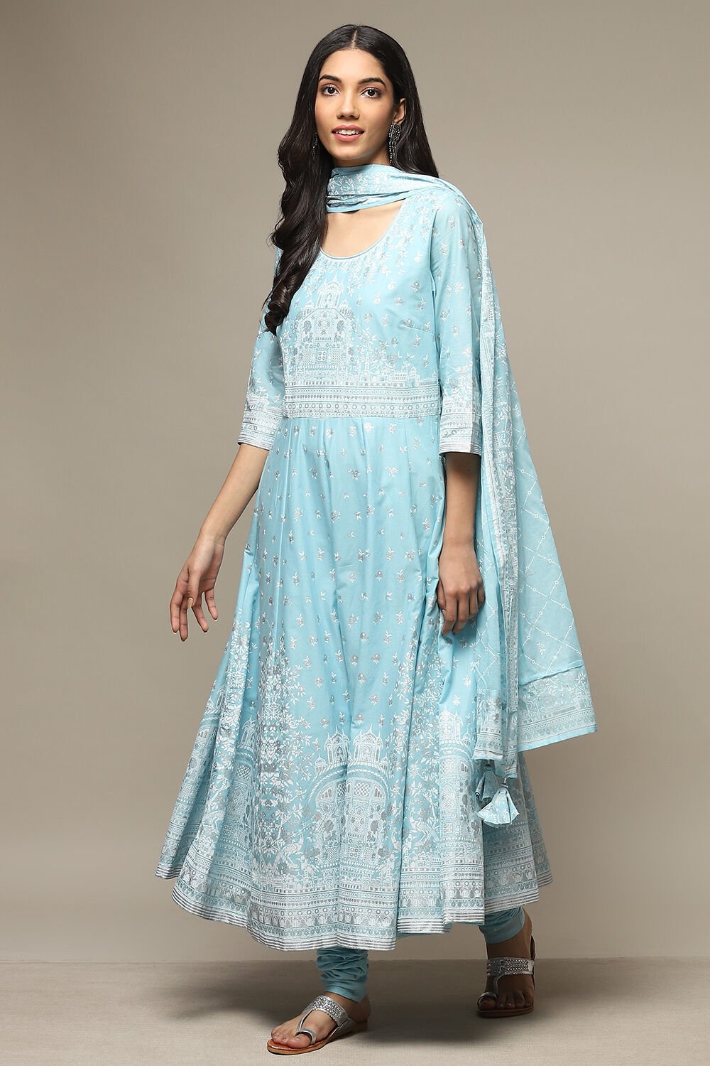 Biba blue cheap anarkali