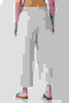 Natural Cotton Straight Palazzos image number 5