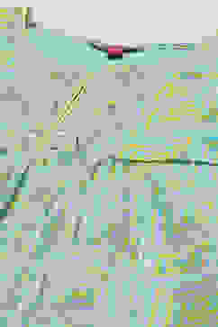 Turquoise Cotton Gathered 2 Piece Set image number 1