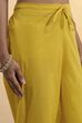 Yellow Silk Chanderi Printed Straight Kurta Set image number 2
