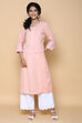 White cotton linen Kurta image number 0