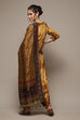Mustard Viscose Straight Kurta Salwar Suit Set image number 2