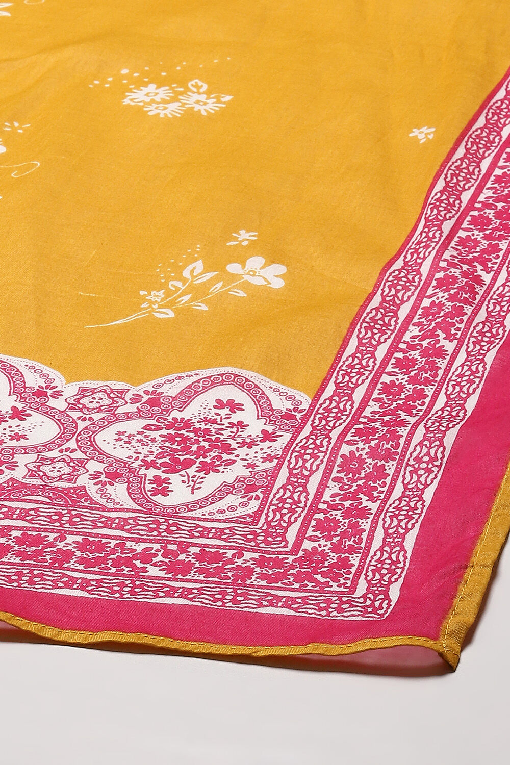 Blue Cotton Anarkali Kurta Palazzo Suit Set image number 3