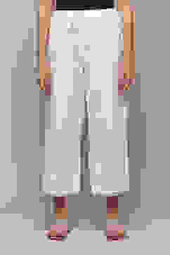 White LIVA Solid Pants image number 5