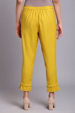 Ochre Cotton Flax Pants image number 4