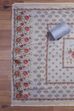 Cream-Toned Muslin Rajasthani Print Unstitched Suit Set image number 3