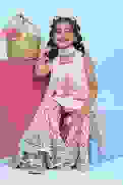 Pink Cotton Printed Straight Suit Set image number 0