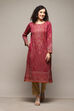 Berry Poly Cotton Straight Yarndyed Kurta image number 0