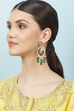 Green Alloy Earrings image number 3