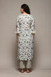 Blue Cotton Printed Unstitched Suit Set image number 5