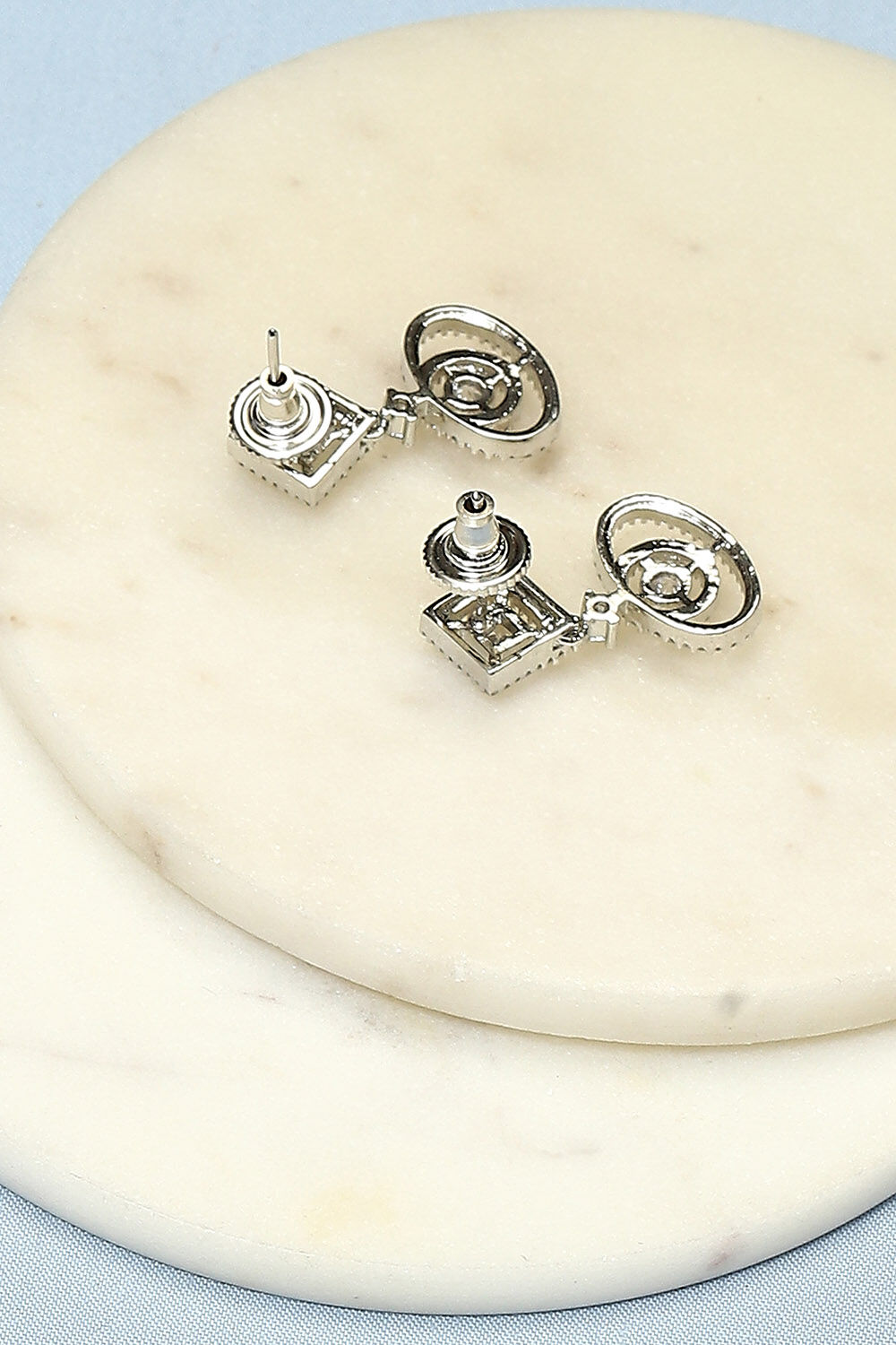 White Brass Earrings image number 2