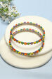 Multicolour Metal And Beads Bangles image number 0