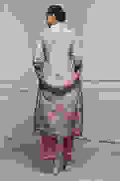 Brown Poly Crepe Digital Print Unstitched Suit Set image number 5