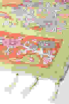 Burnt Orange LIVA Asymmetric Kurta Slim Pant Suit Set image number 3