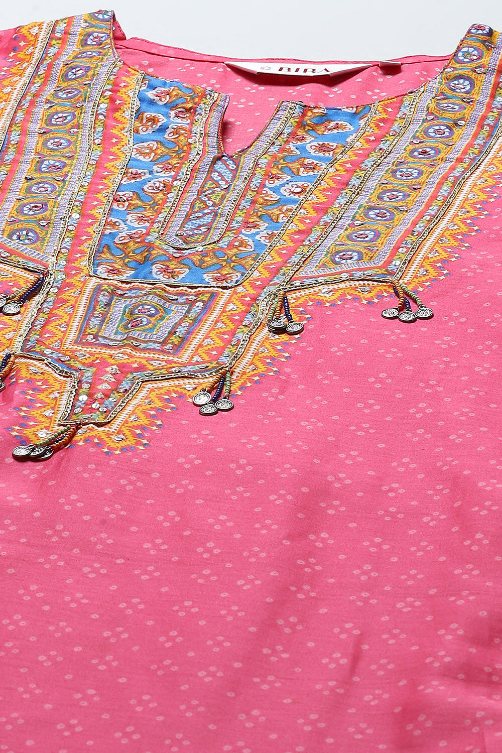 Fuschia Cotton Straight Suit Set image number 1