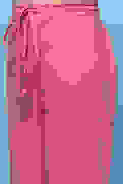 Pink Cotton Tiered Kurta With Palazzo & Net Dupatta  image number 2