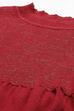 Cherry Red Flared Cotton Dress image number 1