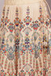 Beige Flared Art Silk Skirts image number 1