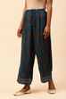 Rust Cotton Floral Palazzo Pants image number 3