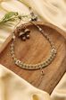Red Gold-Plated Brass Necklace With Jhumkas image number 0