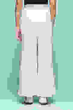 Ivory Cotton Solid Pants image number 4