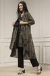 Black Viscose Rayon Straight Dyed Fusion Set image number 3