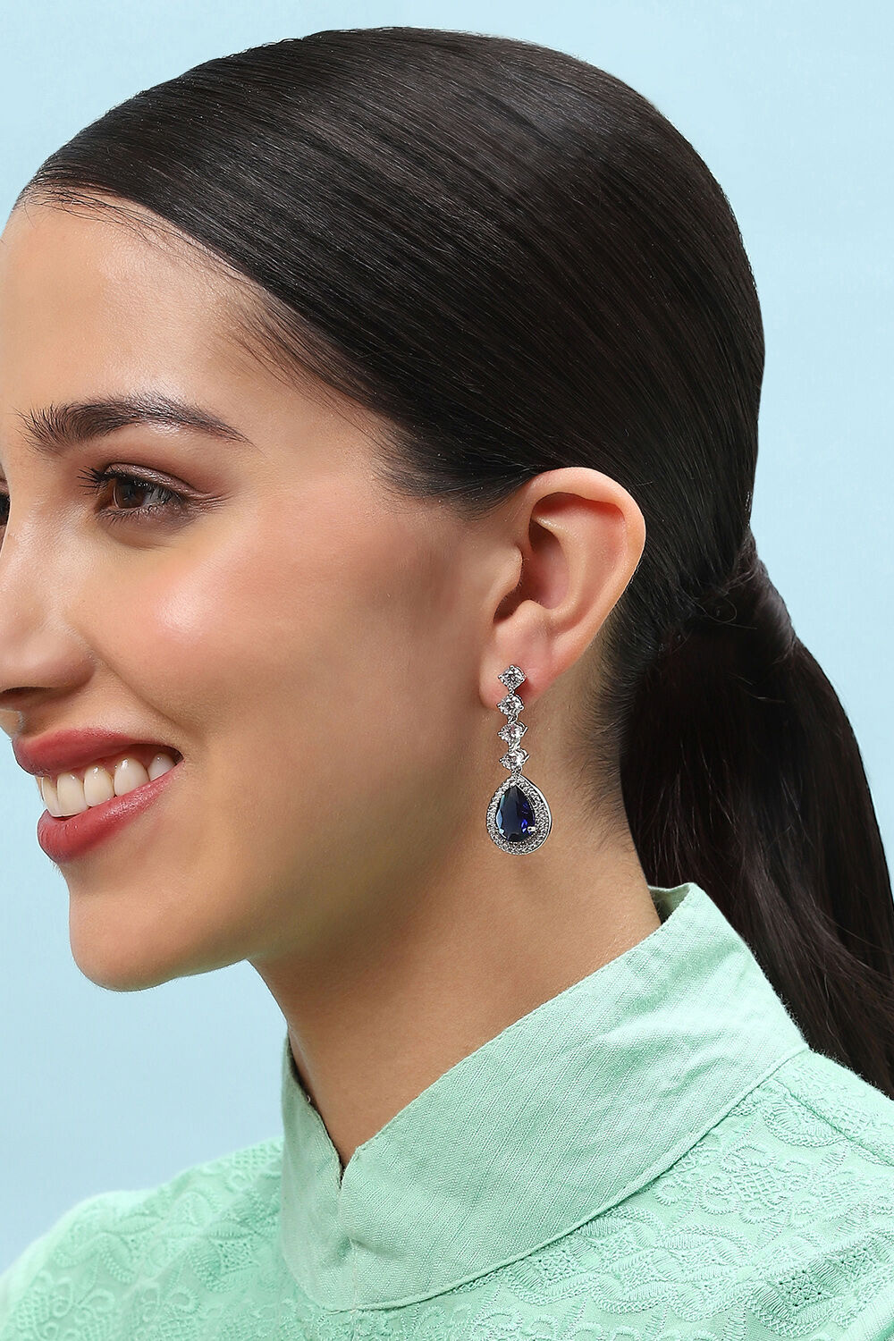 Navy Brass earrings image number 1