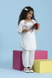 White Cotton Solid Straight Suit Set image number 6