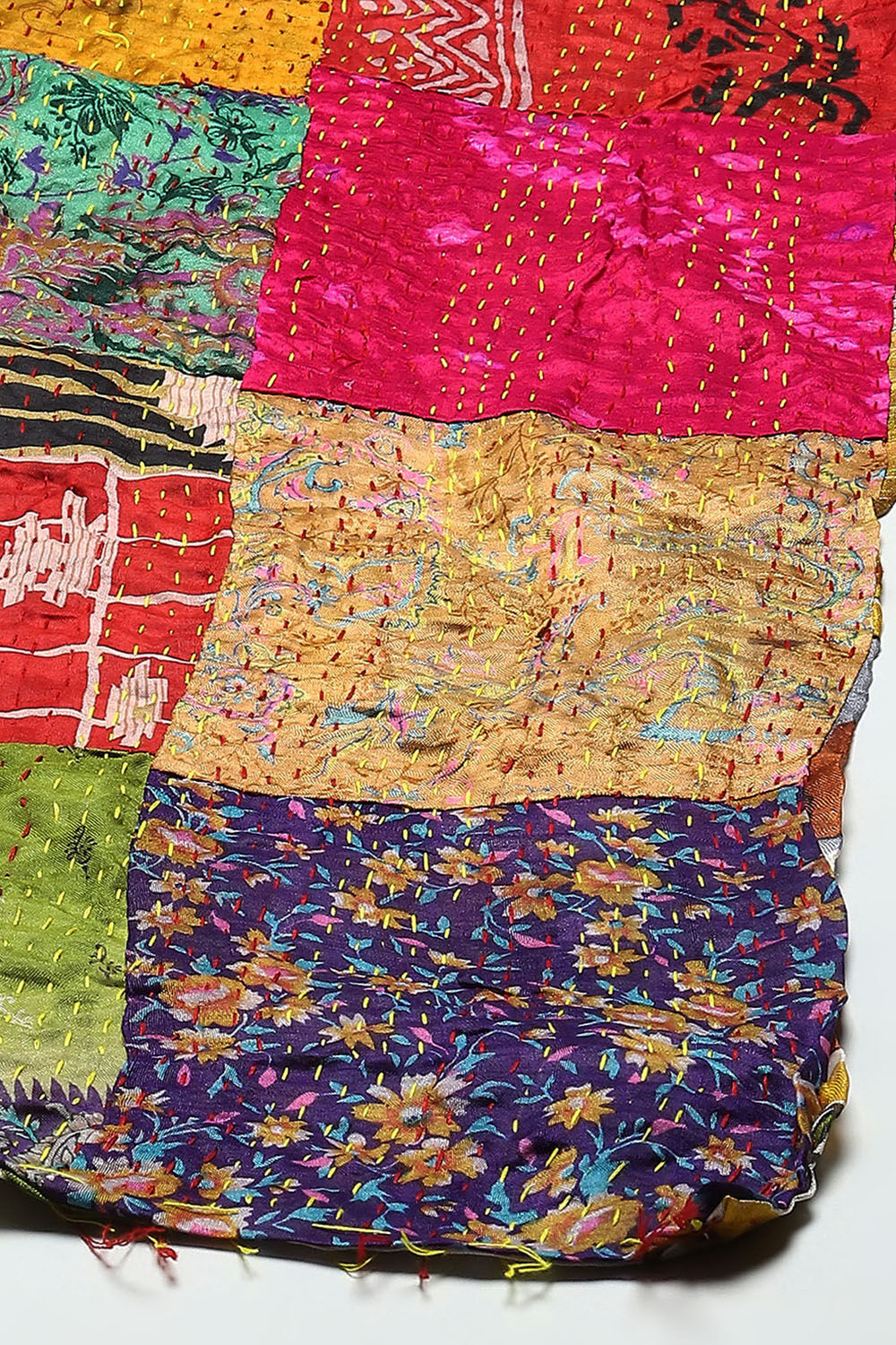 Green Cotton Unstitched Suit set image number 4