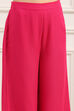 Red Chinon A-Line Suit Set image number 2