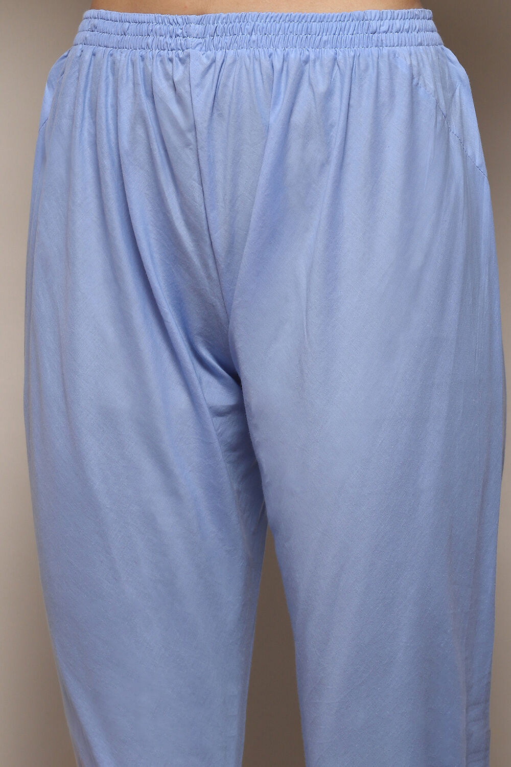 Black Cotton Anarkali Printed Kurta Churidar Suit Set image number 2