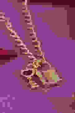 Gold Brass Necklace image number 2