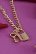 Gold Brass Necklace image number 2