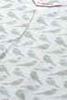 Mint Straight Cotton Three Piece Printed Sleepwear Set image number 1