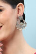 Oxidised Mint Brass Earrings image number 1