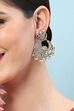 Oxidised Mint Brass Earrings